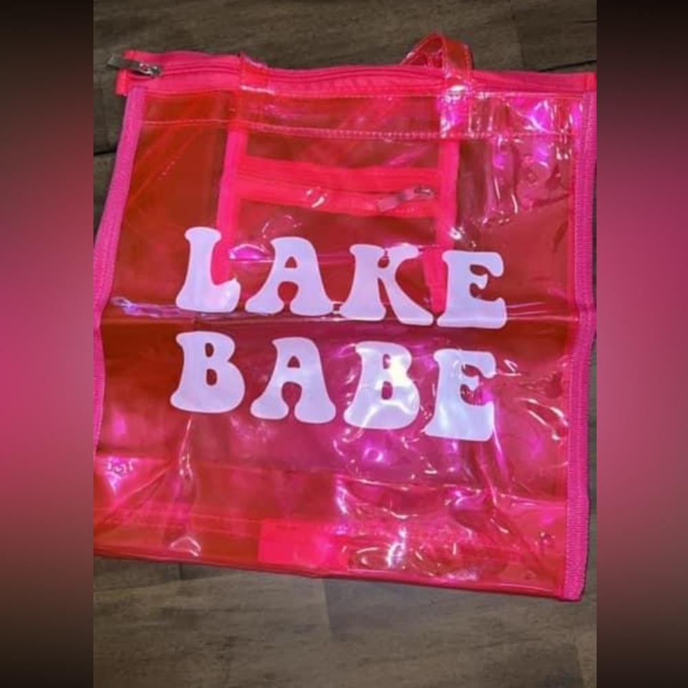 Clear Pink Tote Bag